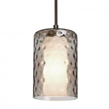 Besa Lighting 1JC-ESASM-BR-L - Besa, Esa Cord Pendant, Smoke, Bronze Finish, 1x60W Medium Base, 15Ft. Cord