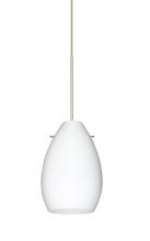 Besa Lighting 1XC-171307-SN - Besa Pendant Pera 6 Satin Nickel Opal Matte 1x50W Halogen