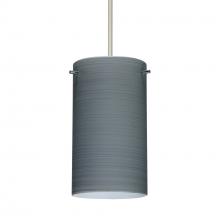 Besa Lighting 1XC-4404TN-SN-DIM010 - Besa Stilo 7 Pendant Satin Nickel Titan 1x50W Halogen, 0-10V Dimming