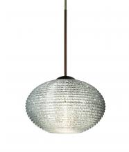 Besa Lighting 1XC-5612GL-LED-BR-L - Besa Pendant Lasso Bronze Glitter 1x5W LED, 15Ft. Cord