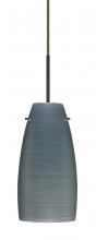 Besa Lighting J-1512TN-BR-L - Besa Tao 10 Pendant For Multiport Canopy Bronze Titan 1x100W Medium Base, 15Ft. Cord