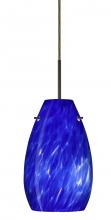 Besa Lighting J-412686-BR-L - Besa Pera 9 Pendant For Multiport Canopy Bronze Blue Cloud 1x100W Medium Base, 15Ft.