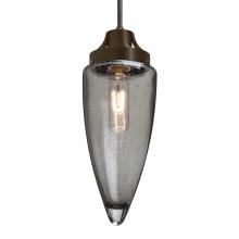 Besa Lighting J-SULUSM-BR-L - Besa, Sulu Cord Pendant For Multiport Canopy, Smoke Bubble, Bronze Finish, 1x60W Medi