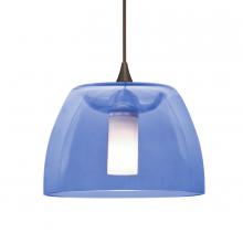 Besa Lighting RXP-SPURBL-LED-BR-L - Besa Spur Cord Pendant, Blue, Bronze Finish, 1x3W LED, 15Ft. Cord