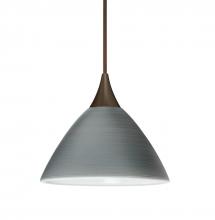 Besa Lighting X-1743TN-LED-BR-L - Besa Pendant For Multiport Canopy Domi Bronze Titan 1x5W LED, 15Ft. Cord