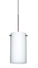 Besa Lighting X-440407-BR-277 - Besa Stilo 7 Pendant for Multiport Canopy Bronze Opal Matte 1x50W Halogen, 277V