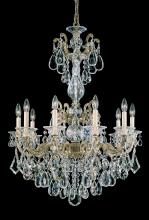 Schonbek 1870 5008-23 - La Scala 10 Light 120V Chandelier in Etruscan Gold with Clear Heritage Handcut Crystal