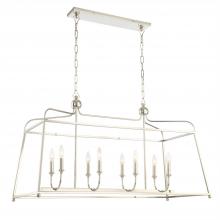 Crystorama 2249-PN_NOSHADE - Libby Langdon for Crystorama Sylvan 8 Light Polished Nickel Chandelier