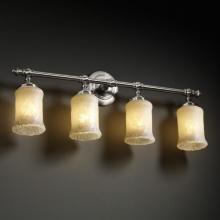 Justice Design Group GLA-8524-16-WTFR-CROM - Tradition 4-Light Bath Bar