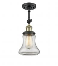 Innovations Lighting 201F-BAB-G192 - Bellmont - 1 Light - 6 inch - Black Antique Brass - Adjustable Semi-Flush Mount