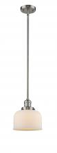 Innovations Lighting 201S-SN-G71-LED - Bell - 1 Light - 8 inch - Brushed Satin Nickel - Stem Hung - Mini Pendant