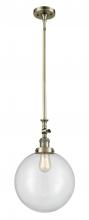 Innovations Lighting 206-AB-G202-12 - Beacon - 1 Light - 12 inch - Antique Brass - Stem Hung - Mini Pendant