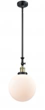 Innovations Lighting 206-BAB-G201-10 - Beacon - 1 Light - 10 inch - Black Antique Brass - Stem Hung - Mini Pendant