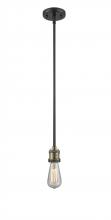 Innovations Lighting 206-BAB - Bare Bulb - 1 Light - 3 inch - Black Antique Brass - Stem Hung - Adjustable Mini Pendant