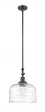 Innovations Lighting 206-OB-G713-L - Bell - 1 Light - 12 inch - Oil Rubbed Bronze - Stem Hung - Mini Pendant