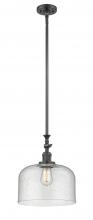 Innovations Lighting 206-OB-G74-L - Bell - 1 Light - 12 inch - Oil Rubbed Bronze - Stem Hung - Mini Pendant