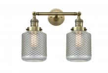 Innovations Lighting 208-AB-G262 - Stanton - 2 Light - 16 inch - Antique Brass - Adjustable Bath Vanity Light