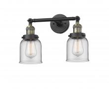 Innovations Lighting 208-BAB-G52 - Bell - 2 Light - 16 inch - Black Antique Brass - Bath Vanity Light