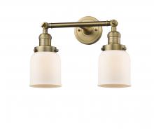 Innovations Lighting 208-BB-G51 - Bell - 2 Light - 16 inch - Brushed Brass - Bath Vanity Light