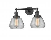 Innovations Lighting 208-OB-G172 - Fulton - 2 Light - 17 inch - Oil Rubbed Bronze - Adjustable Bath Vanity Light