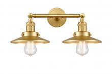 Innovations Lighting 208-SG-M4 - Railroad - 2 Light - 18 inch - Satin Gold - Adjustable Bath Vanity Light