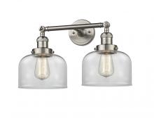 Innovations Lighting 208-SN-G72 - Bell - 2 Light - 19 inch - Brushed Satin Nickel - Bath Vanity Light