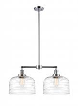 Innovations Lighting 209-PC-G713-L - Bell - 2 Light - 21 inch - Polished Chrome - Stem Hung - Adjustable Island Light