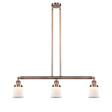Innovations Lighting 213-AC-G181S - Canton - 3 Light - 39 inch - Antique Copper - Stem Hung - Adjustable Island Light