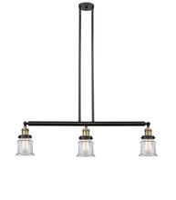 Innovations Lighting 213-BAB-G182S - Canton - 3 Light - 39 inch - Black Antique Brass - Stem Hung - Adjustable Island Light
