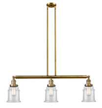 Innovations Lighting 213-BB-G182 - Canton - 3 Light - 39 inch - Brushed Brass - Stem Hung - Adjustable Island Light