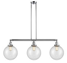 Innovations Lighting 213-PC-G204-10 - Beacon - 3 Light - 42 inch - Polished Chrome - Stem Hung - Adjustable Island Light