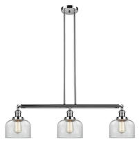 Innovations Lighting 213-PN-G72 - Bell - 3 Light - 41 inch - Polished Nickel - Stem Hung - Adjustable Island Light