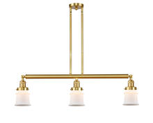 Innovations Lighting 213-SG-G181S - Canton - 3 Light - 39 inch - Satin Gold - Stem Hung - Adjustable Island Light