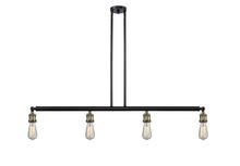 Innovations Lighting 214-BAB - Bare Bulb - 4 Light - 48 inch - Black Antique Brass - Stem Hung - Adjustable Island Light