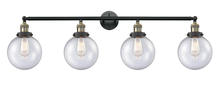 Innovations Lighting 215-BAB-G204-8 - Beacon - 4 Light - 44 inch - Black Antique Brass - Adjustable Bath Vanity Light