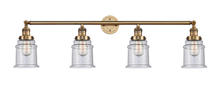 Innovations Lighting 215-BB-G184 - Canton - 4 Light - 42 inch - Brushed Brass - Adjustable Bath Vanity Light