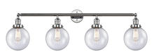 Innovations Lighting 215-PC-G204-8 - Beacon - 4 Light - 44 inch - Polished Chrome - Adjustable Bath Vanity Light