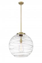 Innovations Lighting 221-1S-BB-G1213-18 - Athens Deco Swirl - 1 Light - 18 inch - Brushed Brass - Cord hung - Pendant