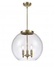 Innovations Lighting 221-3S-AB-G122-16 - Athens - 3 Light - 16 inch - Antique Brass - Cord hung - Pendant