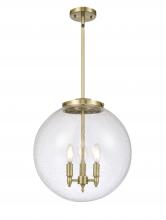 Innovations Lighting 221-3S-AB-G204-16 - Beacon - 3 Light - 16 inch - Antique Brass - Cord hung - Pendant