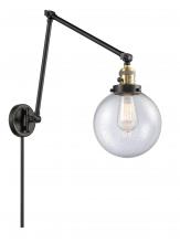 Innovations Lighting 238-BAB-G204-8 - Beacon - 1 Light - 8 inch - Black Antique Brass - Swing Arm