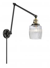 Innovations Lighting 238-BAB-G302 - Colton - 1 Light - 8 inch - Black Antique Brass - Swing Arm