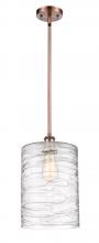 Innovations Lighting 516-1S-AC-G1113-L - Cobbleskill - 1 Light - 9 inch - Antique Copper - Mini Pendant