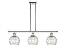 Innovations Lighting 516-3I-PN-G1213-8 - Athens Deco Swirl - 3 Light - 36 inch - Polished Nickel - Cord hung - Island Light