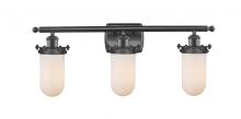 Innovations Lighting 516-3W-BK-CE231-W - Kingsbury - 3 Light - 24 inch - Matte Black - Bath Vanity Light