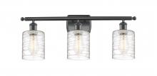Innovations Lighting 516-3W-BK-G1113 - Cobbleskill - 3 Light - 25 inch - Matte Black - Bath Vanity Light