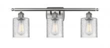 Innovations Lighting 516-3W-SN-G112 - Cobbleskill - 3 Light - 25 inch - Brushed Satin Nickel - Bath Vanity Light
