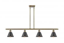 Innovations Lighting 516-4I-AB-M8-BK - Smithfield - 4 Light - 48 inch - Antique Brass - Cord hung - Island Light