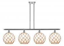 Innovations Lighting 516-4I-PC-G121-10RB - Farmhouse Rope - 4 Light - 48 inch - Polished Chrome - Cord hung - Island Light