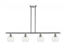 Innovations Lighting 516-4I-SN-G122-6 - Athens - 4 Light - 48 inch - Brushed Satin Nickel - Cord hung - Island Light